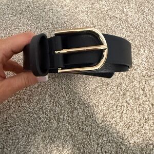 Black Belt with Gold Buckle